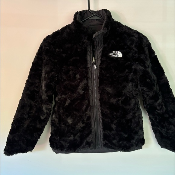 North Face Girls' Reversible Mossbud Swirl Jacket 7/8 - Picture 3 of 7